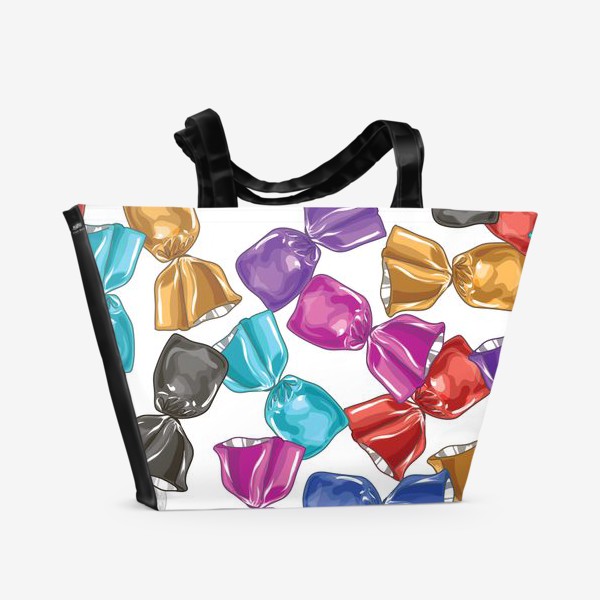 Пляжная сумка «Разноцветные конфеты»