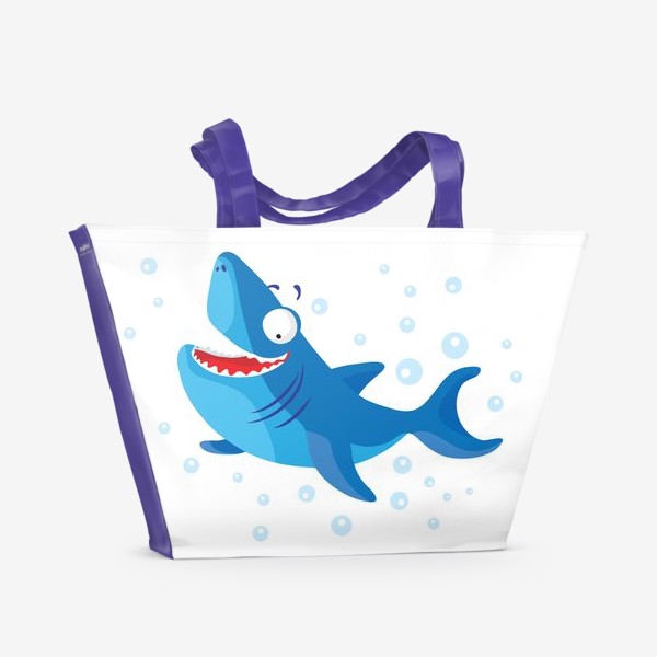Пляжная сумка «Весёлая акула»