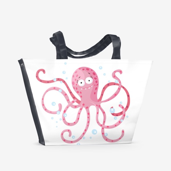Пляжная сумка «Забавный осьминог»