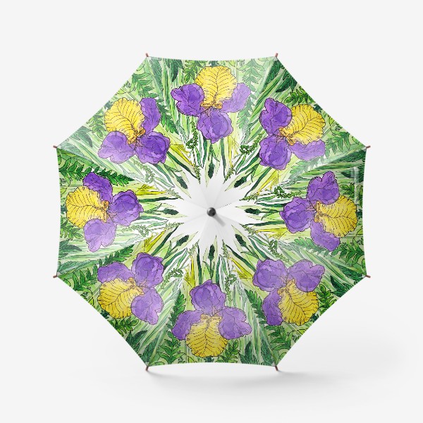 Зонт «Цветок ирис»