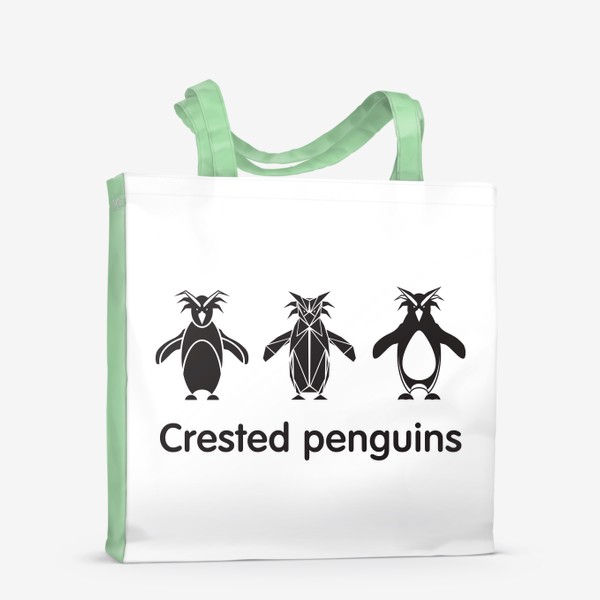 Сумка-шоппер «Хохлатые смешные пингвины»