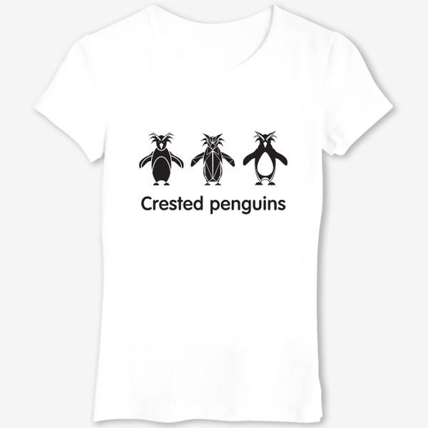 Футболка «Хохлатые смешные пингвины»
