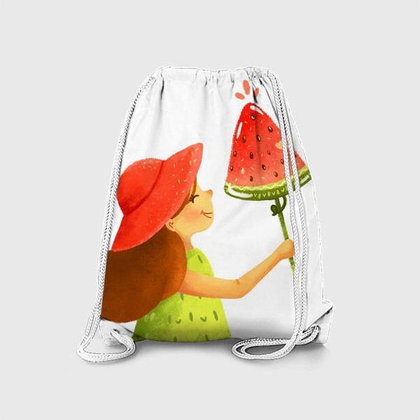 Рюкзак «Девочка с арбузным мороженым »