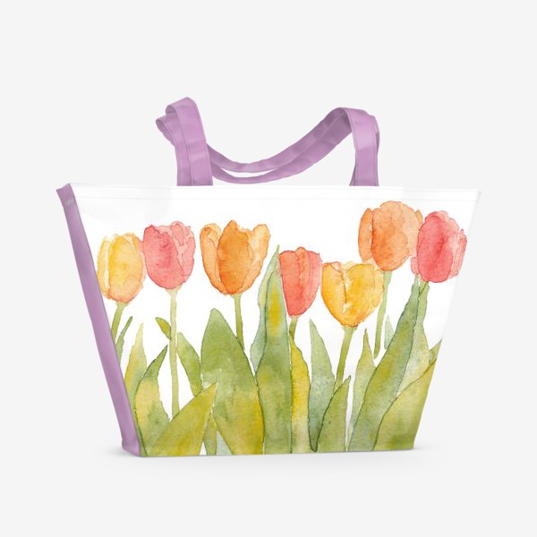 Пляжная сумка «Tulips»