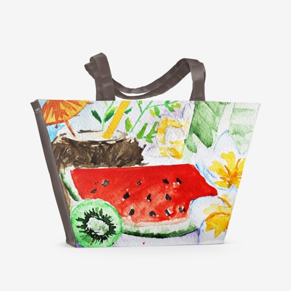 Пляжная сумка «Тропический фрукты»