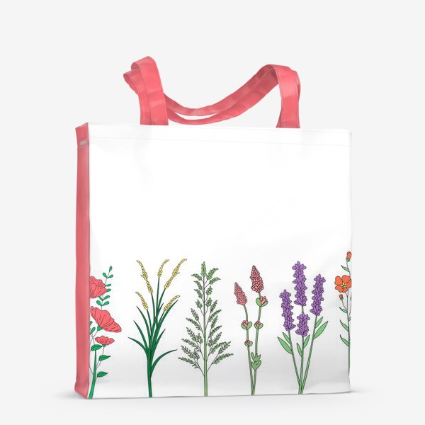 Сумка-шоппер &laquo;Дикие травы и цветы&raquo;