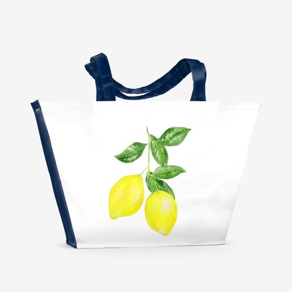Пляжная сумка &laquo;Ветка лимонов &raquo;