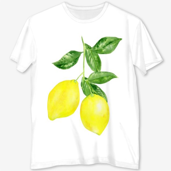 Футболка с полной запечаткой «Ветка лимонов »