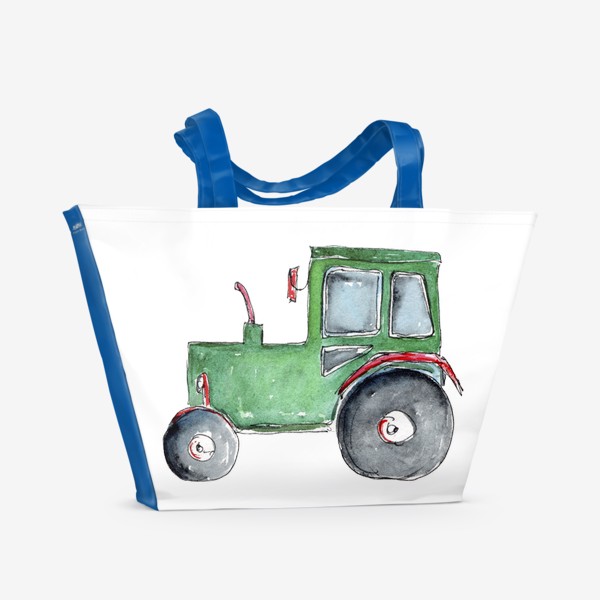Пляжная сумка «Трактор. Для настоящих успехов.»