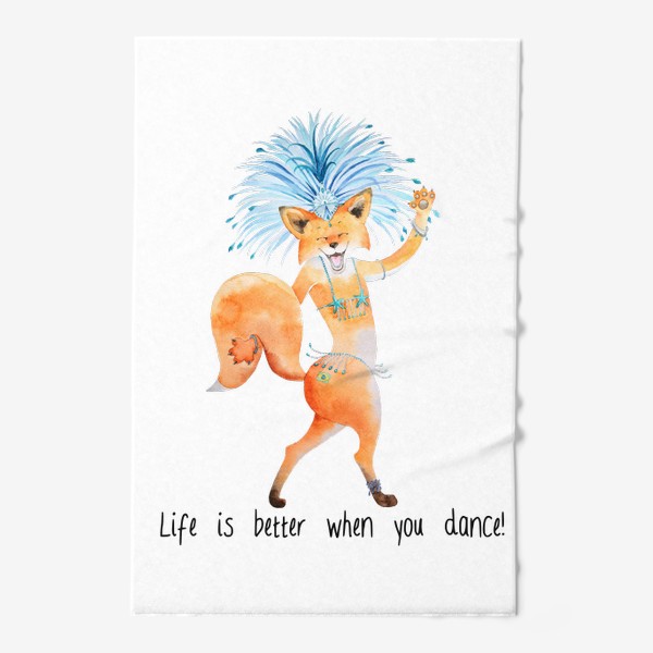 Полотенце &laquo;Life is better when you dance&raquo;