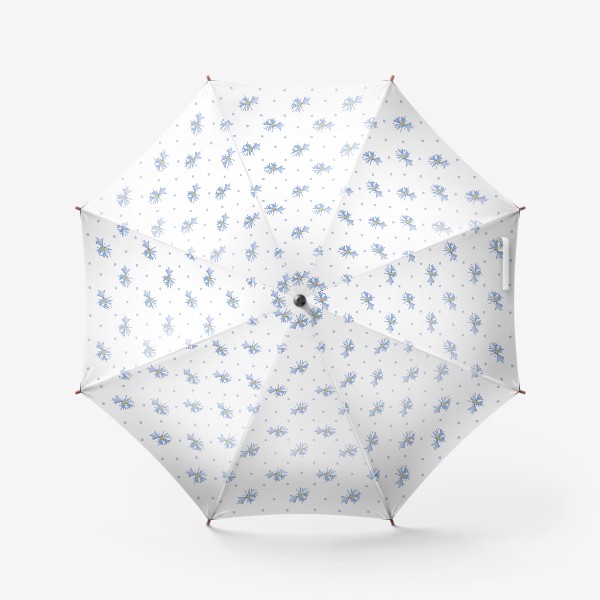 Зонт «Летний орнамент из незабудок»
