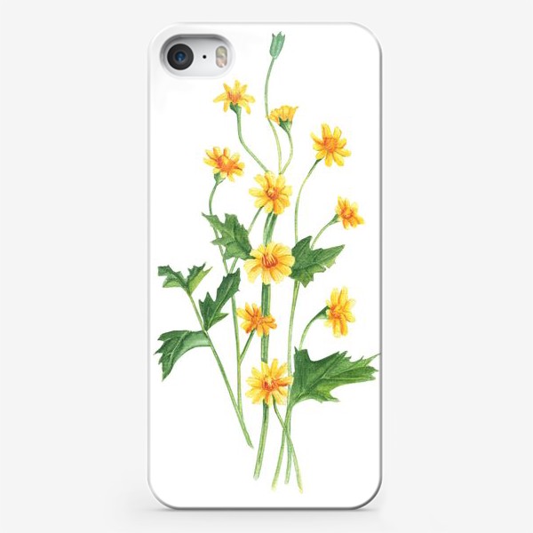 Чехол iPhone «Желтые полевые цветы»