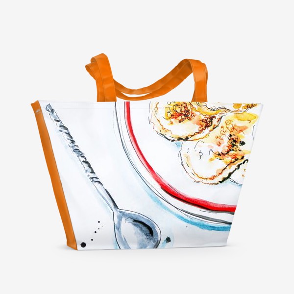 Пляжная сумка «Сырники на завтрак»