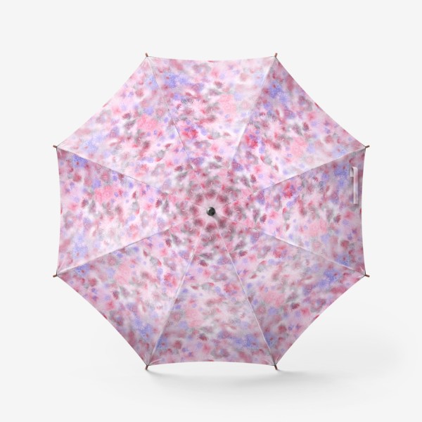 Зонт «Акварельные разводы. Бесшовный паттерн. Фиолетовый. Тай дай.»
