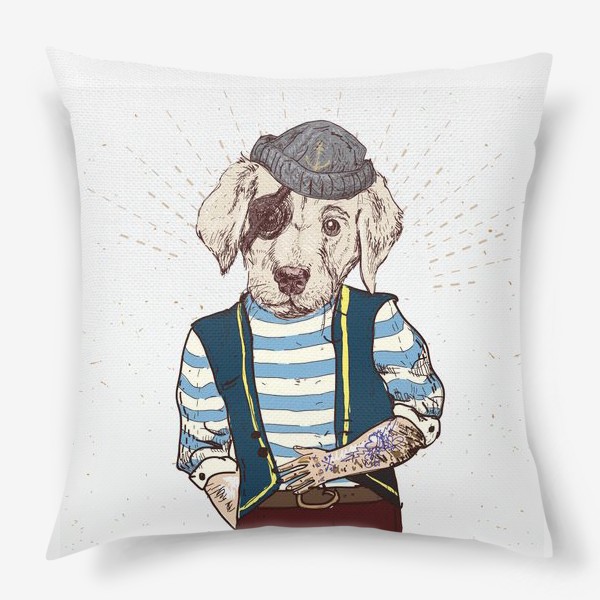 Подушка «Собака-пират»