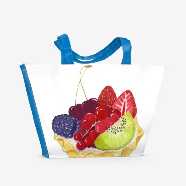 Пляжная сумка &laquo;Тарталетка с ягодами&raquo;