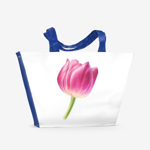 Пляжная сумка «Розовый тюльпан»