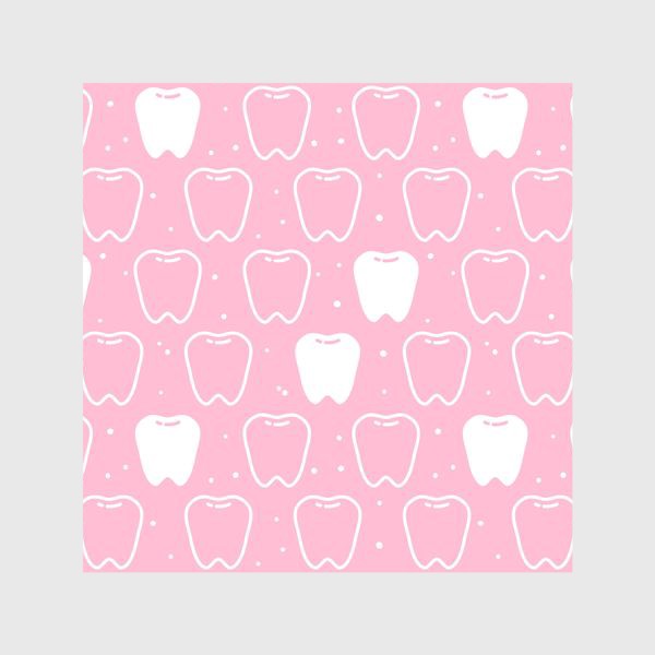 Шторы «Зубки на розовом - в подарок стоматологу»