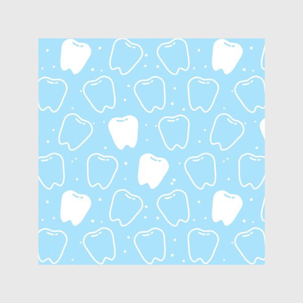 Шторы «Зубки на голубом - в подарок стоматологу»