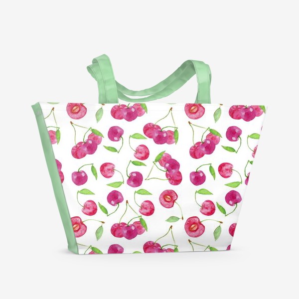 Пляжная сумка «паттерн вишня»
