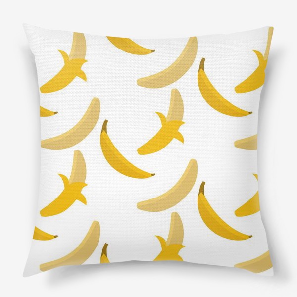 Подушка «Паттерн с бананами»