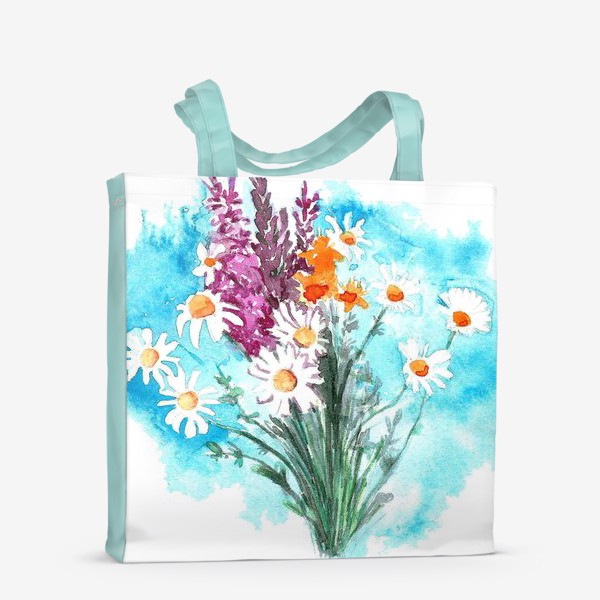 Сумка-шоппер «принт полевые цветы»