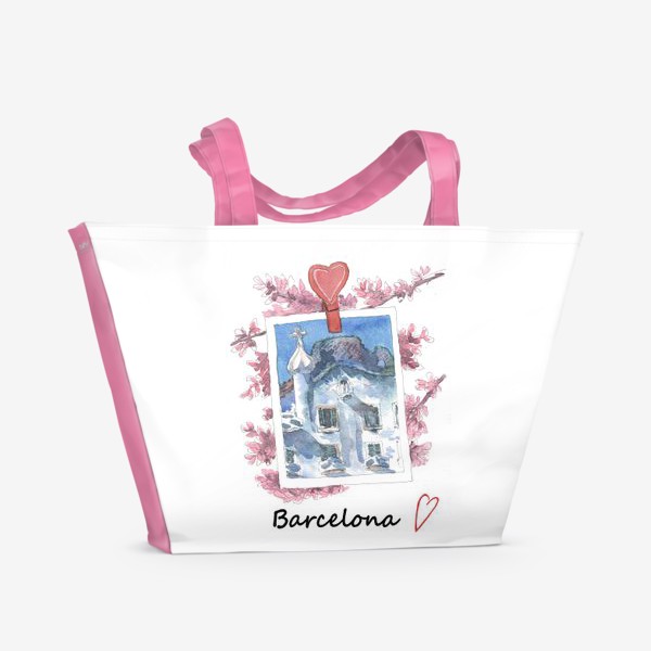 Пляжная сумка «I Love Barcelona»