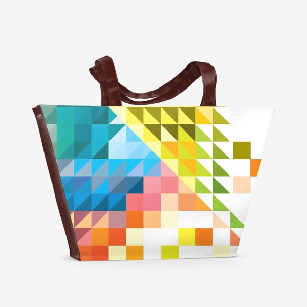 Пляжная сумка «геометрическая палитра»
