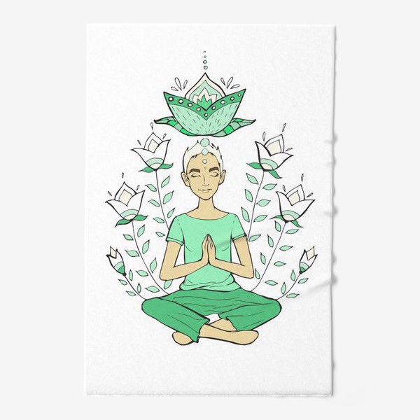 Полотенце «Йога. Медитация. Подарок йогу. »