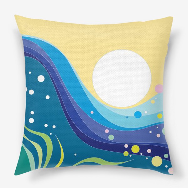 Подушка «Солнце над морем»