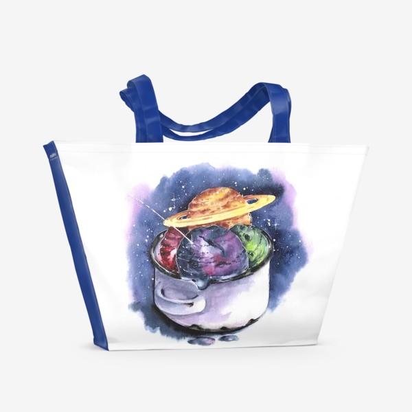 Пляжная сумка «Космическое мороженное»