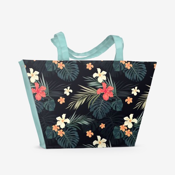 Пляжная сумка «Тропики и гибискусы»