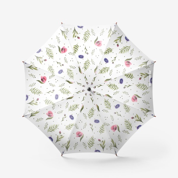 Зонт «Полевые цветы. Маки»