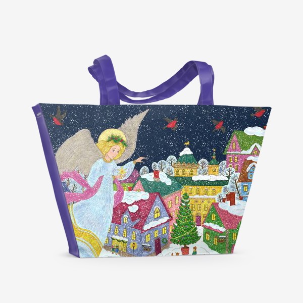 Пляжная сумка «Рождественская ночь»