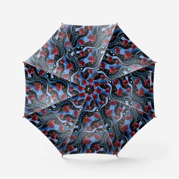 Зонт «Маки под водой»
