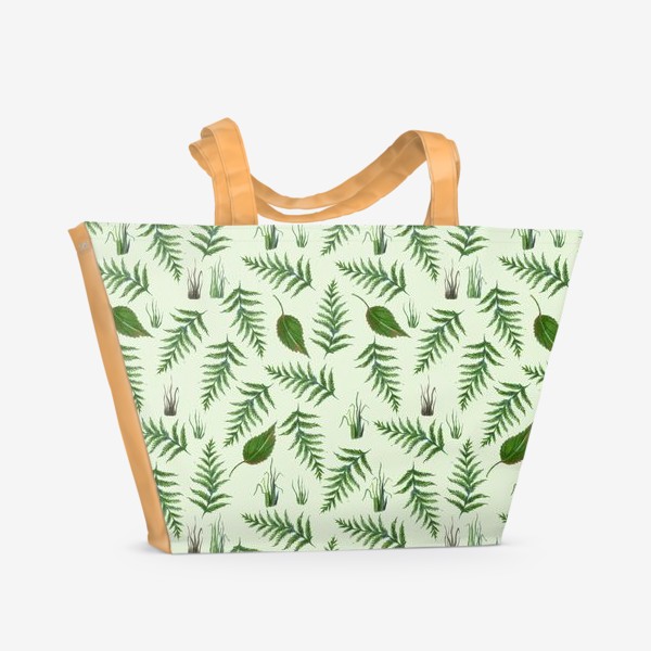Пляжная сумка «Папоротники и лесные травы»