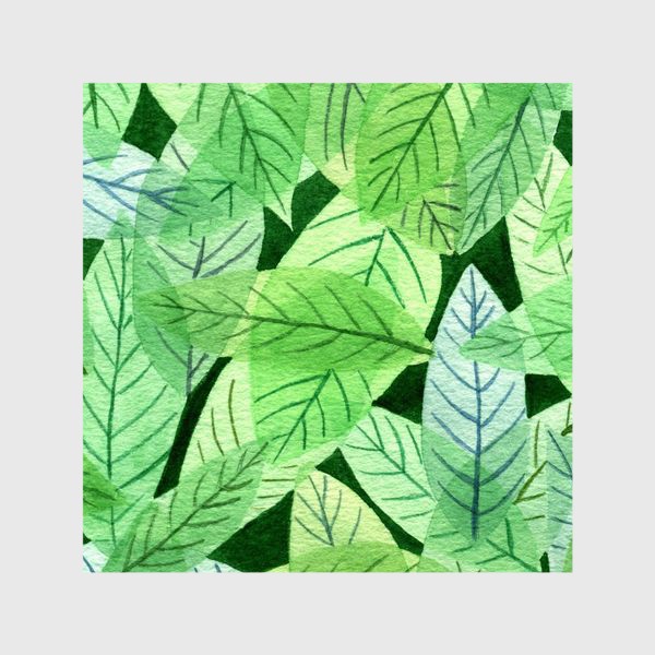 Шторы «Листья зеленые»