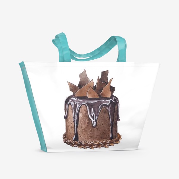 Пляжная сумка &laquo;Шоколадный торт&raquo;
