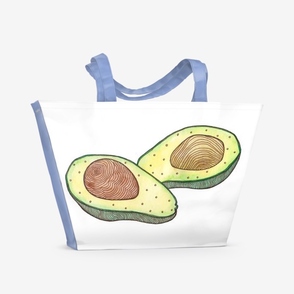 Пляжная сумка «Авокадо Половинки»