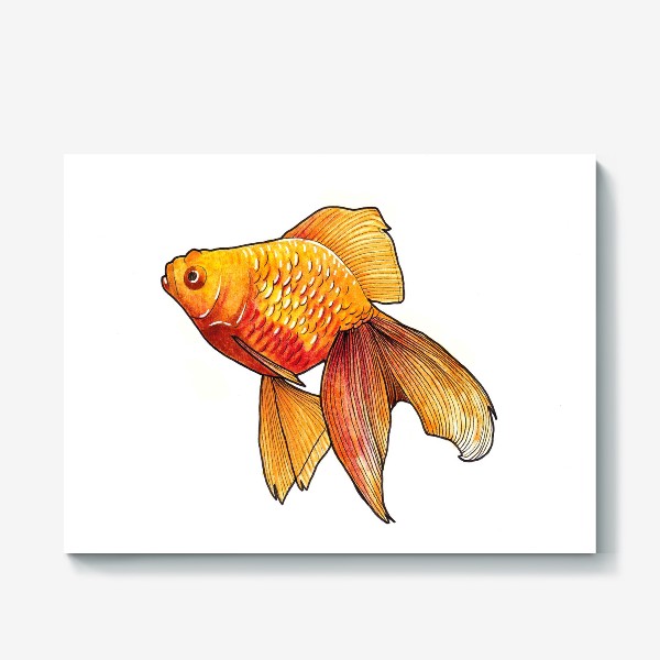 Холст «Золотая рыбка»