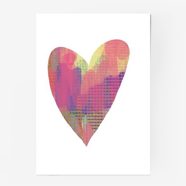 Постер «Розовое сердце»