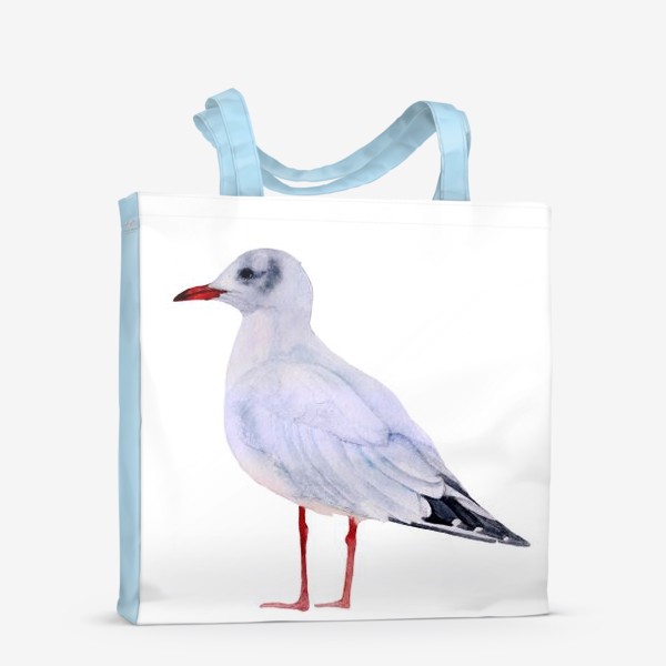 Сумка-шоппер «Акварель птица Чайка альбатрос»