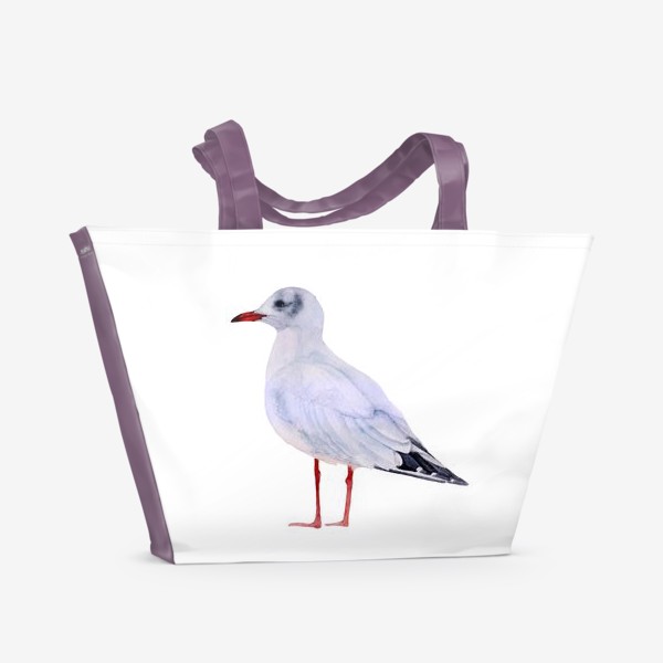 Пляжная сумка &laquo;Акварель птица Чайка альбатрос&raquo;