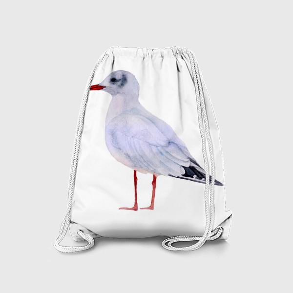 Рюкзак «Акварель птица Чайка альбатрос»