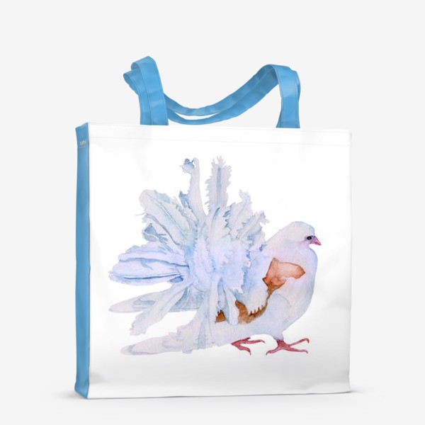 Сумка-шоппер «Акварель птица Голубь»