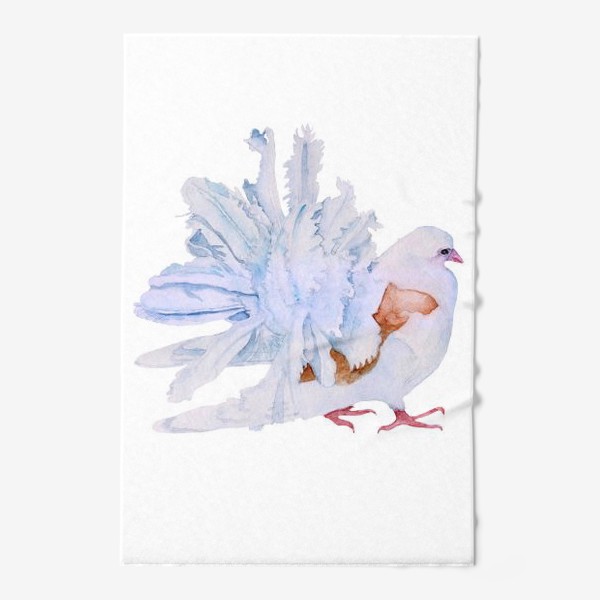 Полотенце «Акварель птица Голубь»