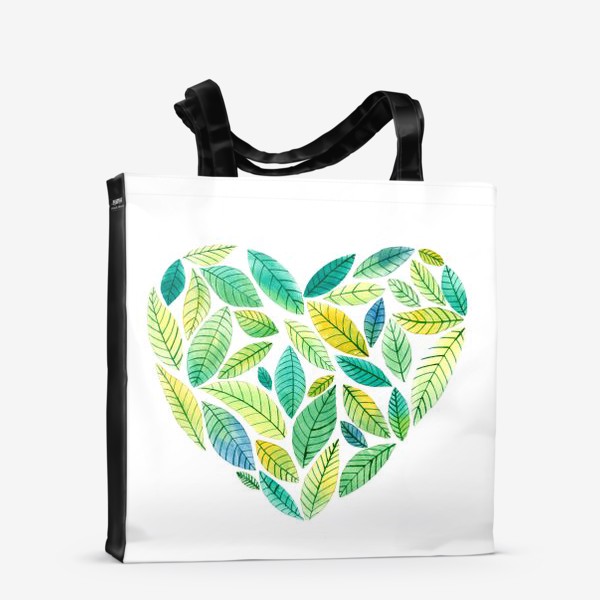 Сумка-шоппер «Зеленое сердце»