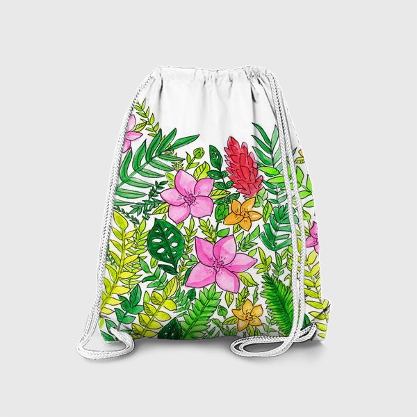 Рюкзак «Тропические цветы»