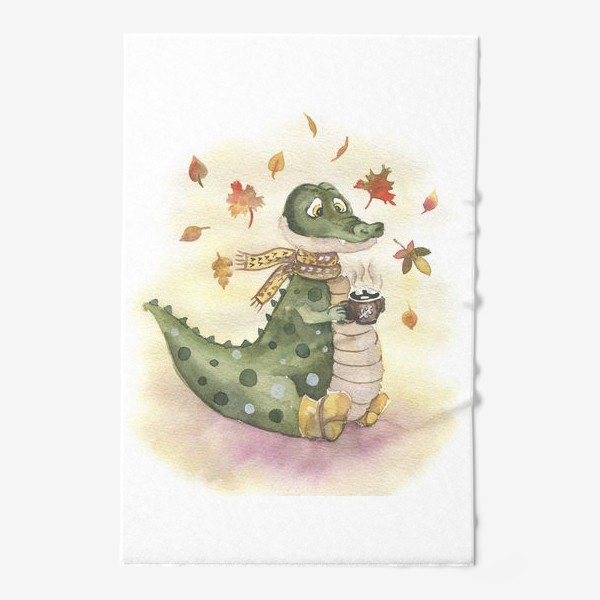Полотенце «крокодил осень»
