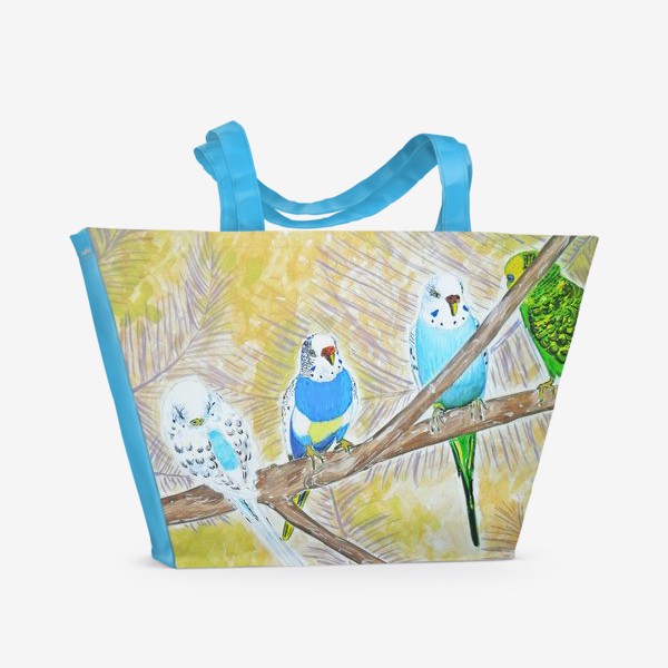 Пляжная сумка «Попугаи»